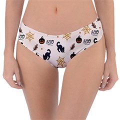 Cat Halloween Pattern Reversible Classic Bikini Bottoms by Ndabl3x