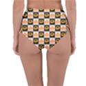 Chess Halloween Pattern Reversible High-Waist Bikini Bottoms View2