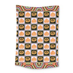 Chess Halloween Pattern Small Tapestry by Ndabl3x