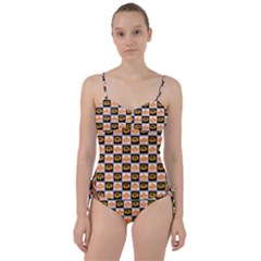 Chess Halloween Pattern Sweetheart Tankini Set by Ndabl3x