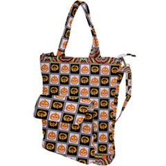 Chess Halloween Pattern Shoulder Tote Bag by Ndabl3x