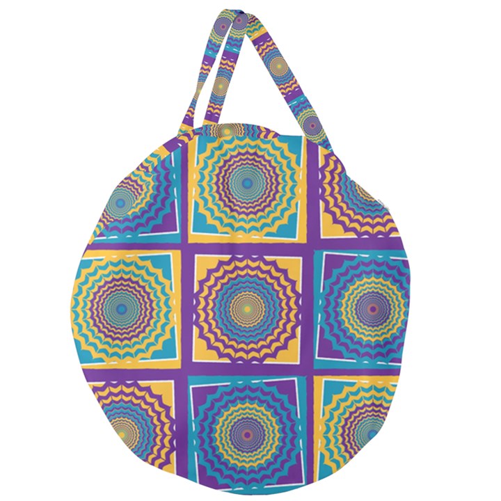 October 31 Halloween Giant Round Zipper Tote