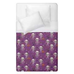 Skull Halloween Pattern Duvet Cover (single Size) by Ndabl3x