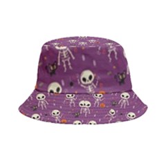 Skull Halloween Pattern Inside Out Bucket Hat by Ndabl3x