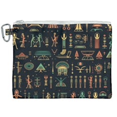 Hieroglyphs Space Canvas Cosmetic Bag (xxl)