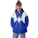 Blue Fighter Hoodie Front Kids  Oversized Hoodie View1