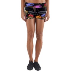 Teenage Mutant Ninja Turtles Leonardo Raphael Michelangelo Donatello Yoga Shorts by Sarkoni