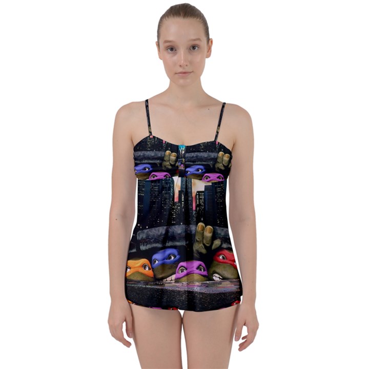 Teenage Mutant Ninja Turtles Leonardo Raphael Michelangelo Donatello Babydoll Tankini Set