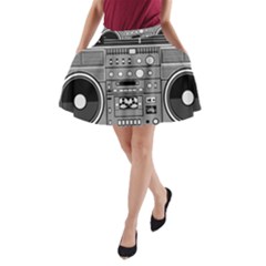 Boombox A-line Pocket Skirt