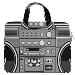 Boombox Macbook Pro 13  Double Pocket Laptop Bag by Sarkoni