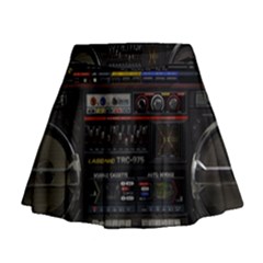 Daft Punk Boombox Mini Flare Skirt