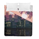 Pixel Art City Duvet Cover Double Side (Full/ Double Size) View1