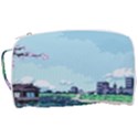 Japanese Themed Pixel Art The Urban And Rural Side Of Japan Toiletries Pouch View3