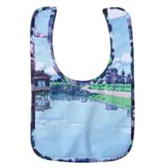 Japanese Themed Pixel Art The Urban And Rural Side Of Japan Baby Bib