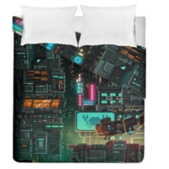 Video Game Pixel Art Duvet Cover Double Side (queen Size)