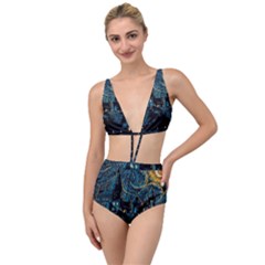 Hogwarts Starry Night Van Gogh Tied Up Two Piece Swimsuit