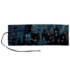 Hogwarts Starry Night Van Gogh Roll Up Canvas Pencil Holder (m)