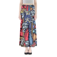 Japan Art Aesthetic Full Length Maxi Skirt