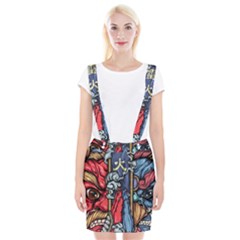 Japan Art Aesthetic Braces Suspender Skirt