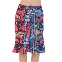 Japan Art Aesthetic Short Mermaid Skirt