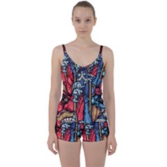 Japan Art Aesthetic Tie Front Two Piece Tankini