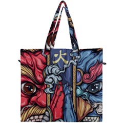 Japan Art Aesthetic Canvas Travel Bag