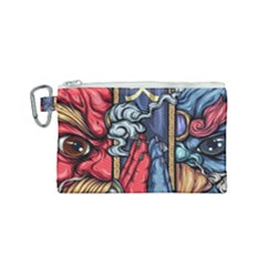 Japan Art Aesthetic Canvas Cosmetic Bag (Small)