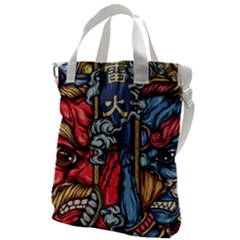 Japan Art Aesthetic Canvas Messenger Bag