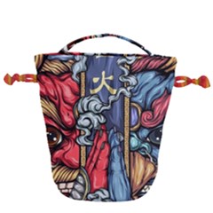Japan Art Aesthetic Drawstring Bucket Bag