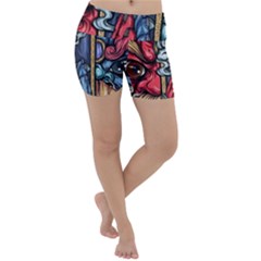 Japan Art Aesthetic Lightweight Velour Yoga Shorts