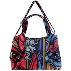 Japan Art Aesthetic Double Compartment Shoulder Bag