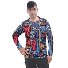 Japan Art Aesthetic Men s Pique Long Sleeve T-Shirt