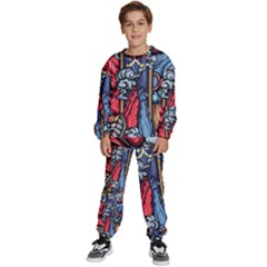 Japan Art Aesthetic Kids  Sweatshirt Set by Sarkoni