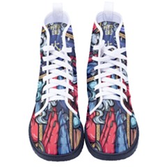 Japan Art Aesthetic Kid s High-Top Canvas Sneakers