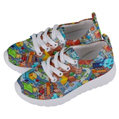 Pixel Art Retro Video Game Kids  Lightweight Sports Shoes by Sarkoni