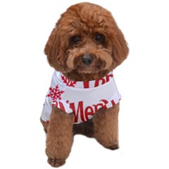 Merry Christmas Dog T-shirt by designerey