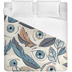 Eyes Pattern Duvet Cover (king Size) by Valentinaart