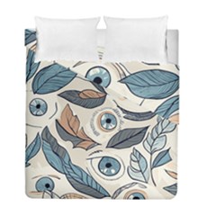 Eyes Pattern Duvet Cover Double Side (full/ Double Size) by Valentinaart