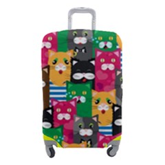 Cats Funny Colorful Pattern Texture Luggage Cover (small) by Grandong