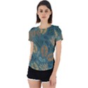 Leaves Pattern Texture Plant Back Cut Out Sport T-Shirt View1