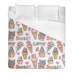 Love Pattern Texture Duvet Cover (full/ Double Size) by Grandong