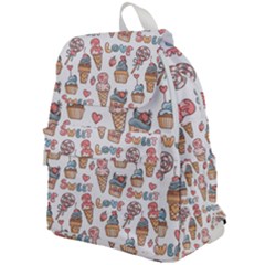 Love Pattern Texture Top Flap Backpack