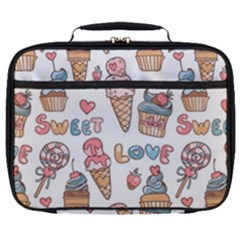 Love Pattern Texture Full Print Lunch Bag