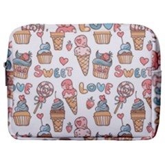 Love Pattern Texture Make Up Pouch (Large)