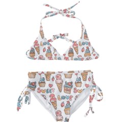 Love Pattern Texture Kids  Classic Bikini Set