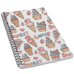 Love Pattern Texture 5.5  x 8.5  Notebook