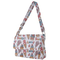 Love Pattern Texture Full Print Messenger Bag (L)