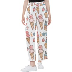 Love Pattern Texture Women s Pants 