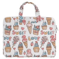 Love Pattern Texture MacBook Pro 16  Double Pocket Laptop Bag 