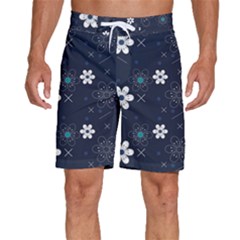 Flower Pattern Texture Men s Beach Shorts